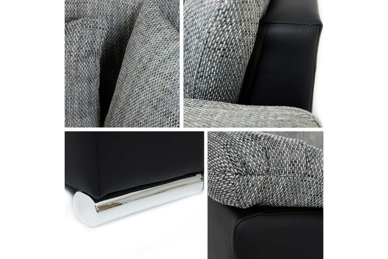JINIMU Bäddsoffa m. Divan Förvaring 3-sits 227x129 Grå - Möbler - Vardagsrum - Bäddsoffor