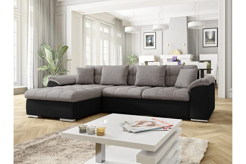 JINIMU Divanbäddsoffa 280x160x76 cm - Grå - Möbler - Vardagsrum - Bäddsoffor