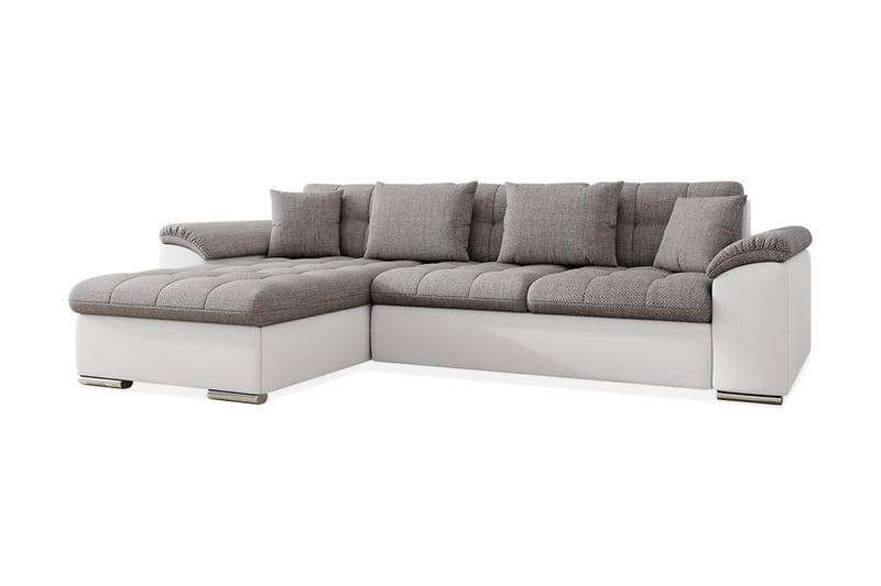 JINIMU Divanbäddsoffa 280x160x76 cm - Grå/Vit - Bäddsoffor - Bäddsoffa divan