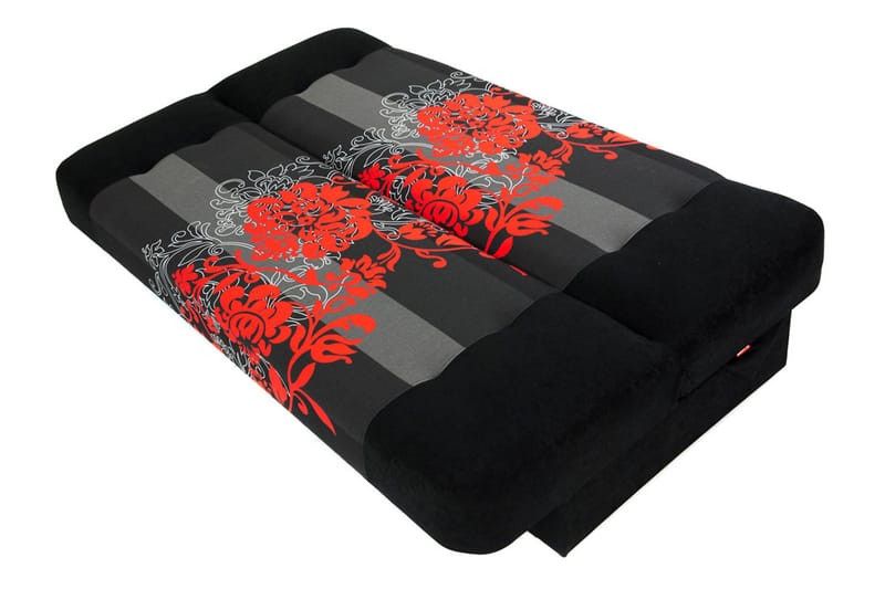 Jonas Bäddsoffa 195x87x86 cm - Röd/svart - Möbler - Vardagsrum - Bäddsoffor