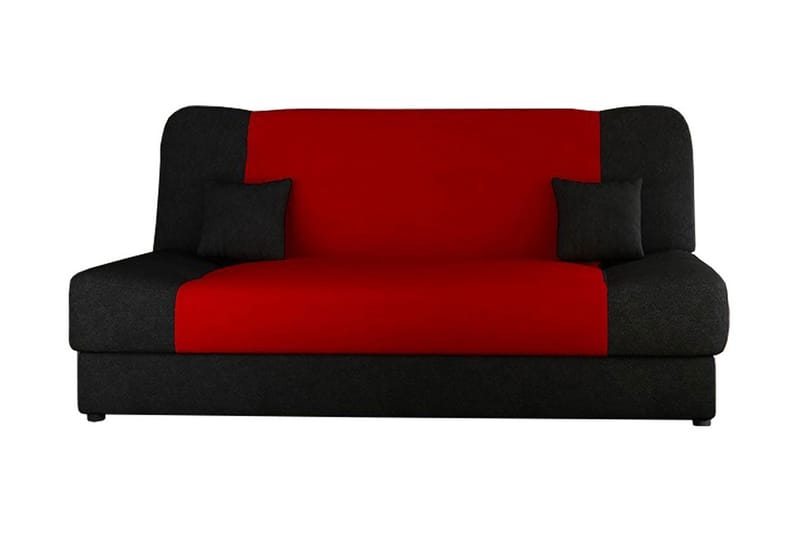 JONAS Bäddsoffa 195x87x86 cm - Röd/svart - Möbler - Vardagsrum - Bäddsoffor