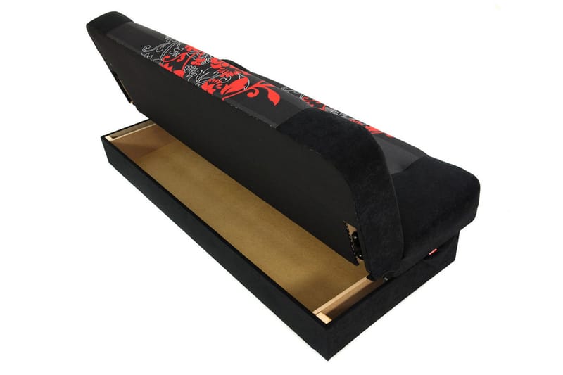 JONAS Bäddsoffa 195x87x86 cm - Röd/svart - Möbler - Vardagsrum - Bäddsoffor