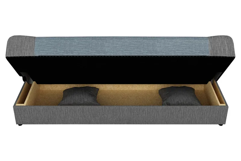 Jonas Bäddsoffa 195x87x86 cm - Röd/svart - Möbler - Vardagsrum - Bäddsoffor