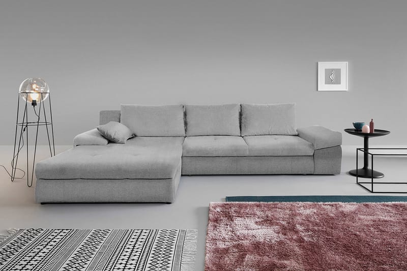 Julissa Hörnsoffa - Grå - Möbler - Vardagsrum - Bäddsoffor