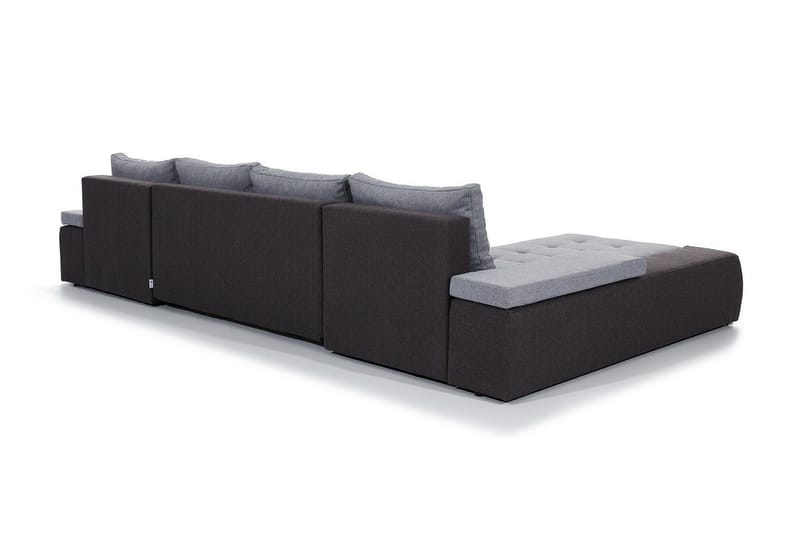 Jurtiga 4-sits U-formad Bäddsoffa 122x297 cm med Förvaring i Tyg - Grå - Möbler - Vardagsrum - Bäddsoffor - U bäddsoffa