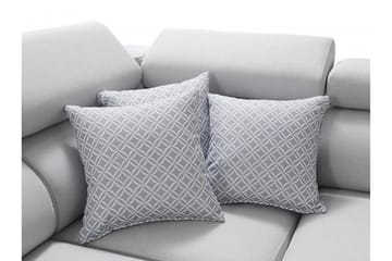 Kahundji Vänster Hörnbäddsoffa 127x284 cm med Förvaring i Tyg - Antracit - Möbler - Vardagsrum - Bäddsoffor