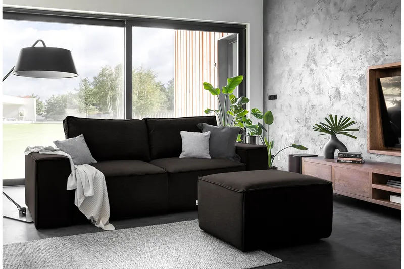 Kamli Bäddsoffa 3-sits med Förvaring - Brun - Möbler - Vardagsrum - Bäddsoffor