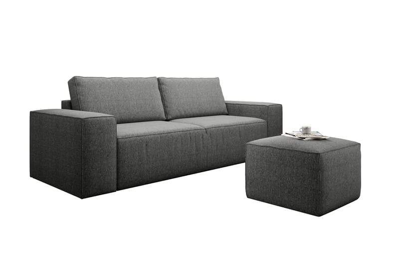 Kamli Bäddsoffa 3-sits med Förvaring - Grå - Möbler - Vardagsrum - Bäddsoffor