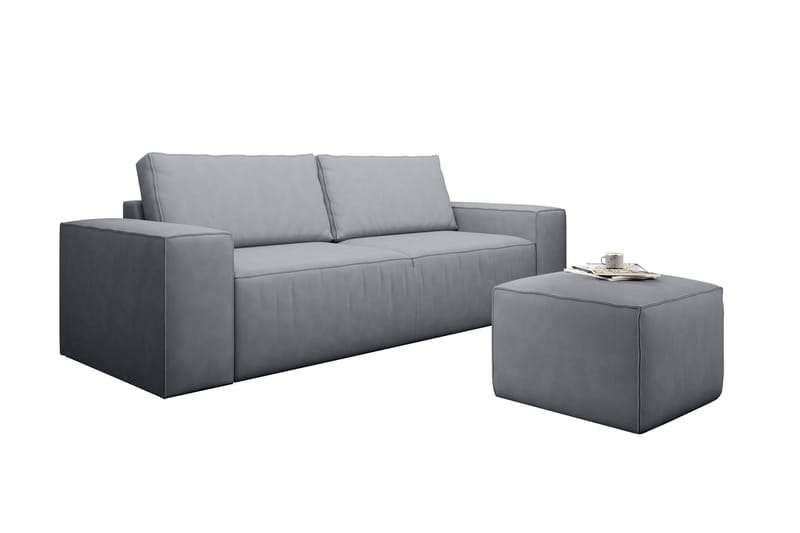 Kamli Bäddsoffa 3-sits med Förvaring - Grå - Möbler - Vardagsrum - Bäddsoffor