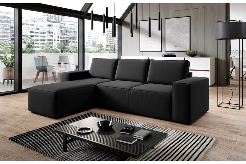 Kamli Bäddsoffa m. Divan med Förvaring - Beige - Möbler - Vardagsrum - Bäddsoffor