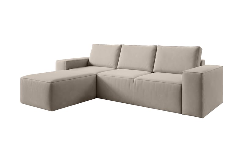 Kamli Bäddsoffa m. Divan med Förvaring - Beige - Möbler - Vardagsrum - Bäddsoffor