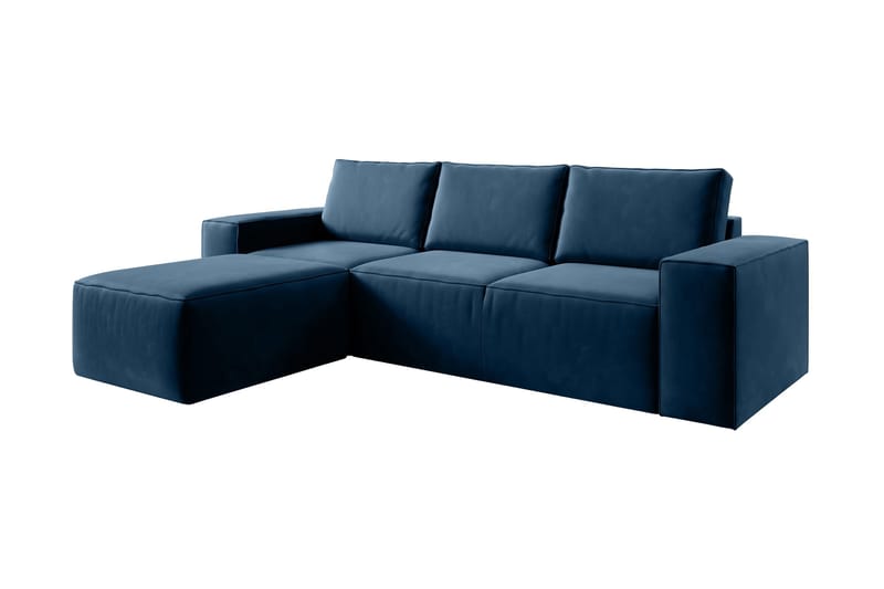 Kamli Bäddsoffa m. Divan med Förvaring - Blå - Möbler - Vardagsrum - Bäddsoffor