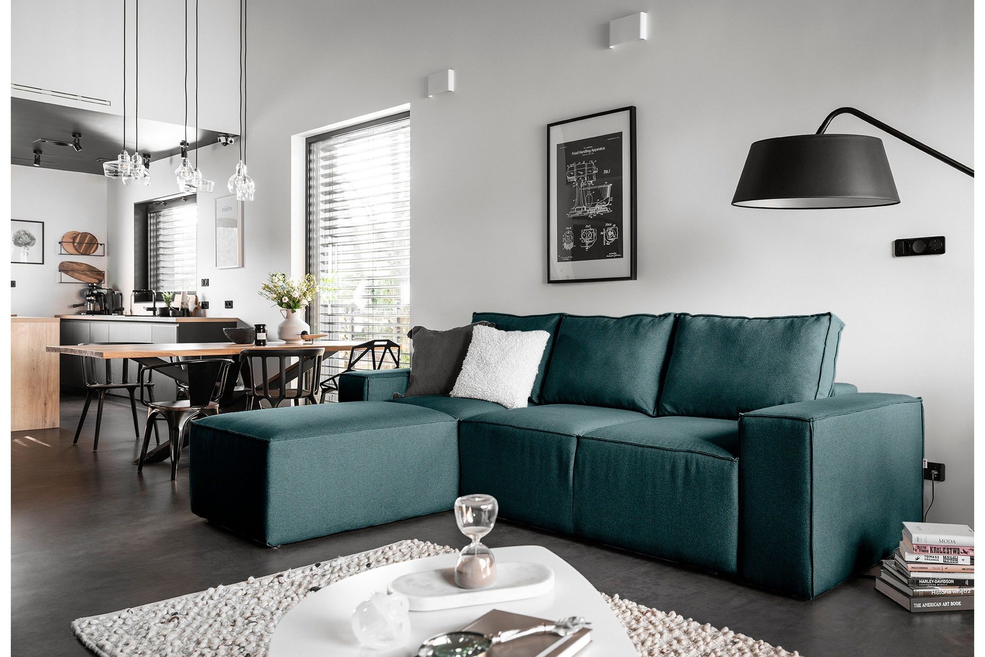 Kamli B&auml;ddsoffa m. Divan med F&ouml;rvaring - Bl&aring;