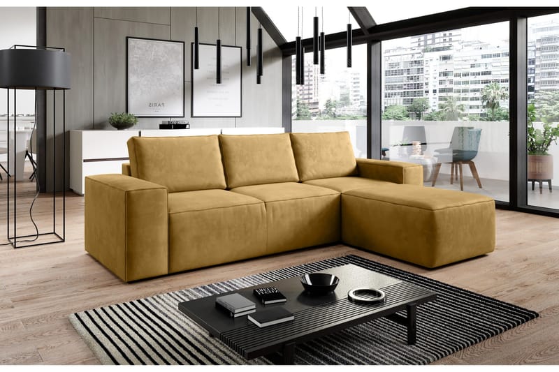 Kamli Bäddsoffa m. Divan med Förvaring - Brun - Möbler - Vardagsrum - Bäddsoffor