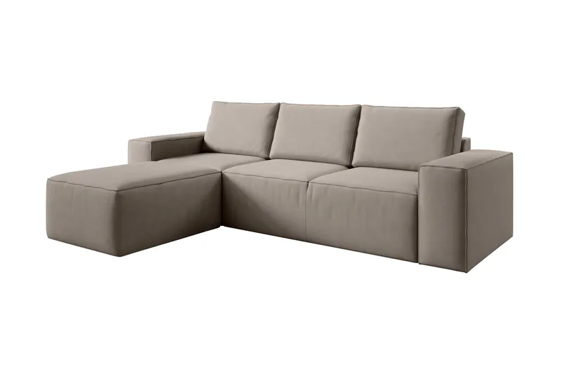 Kamli Bäddsoffa m. Divan med Förvaring - Brun - Möbler - Vardagsrum - Bäddsoffor