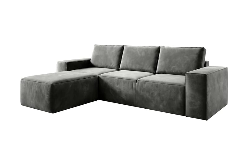 Kamli Bäddsoffa m. Divan med Förvaring - Grå - Möbler - Vardagsrum - Bäddsoffor