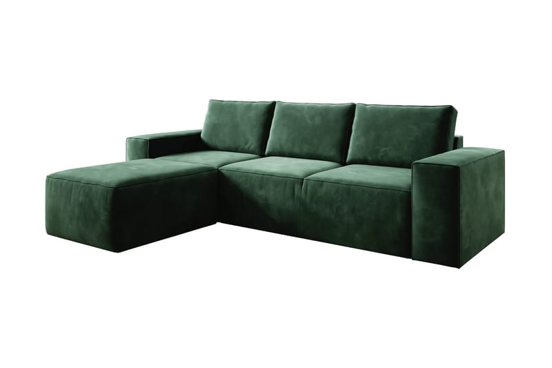 Kamli Bäddsoffa m. Divan med Förvaring - Grön - Möbler - Vardagsrum - Bäddsoffor