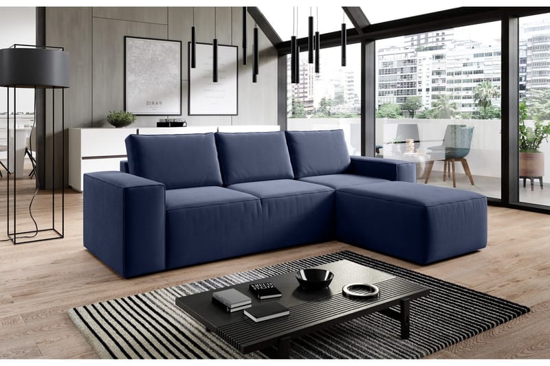 Kamli Bäddsoffa m. Divan med Förvaring - Gul - Möbler - Vardagsrum - Bäddsoffor