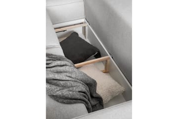 Kamli Bäddsoffa m. Divan med Förvaring - Ljusgrå - Möbler - Vardagsrum - Bäddsoffor