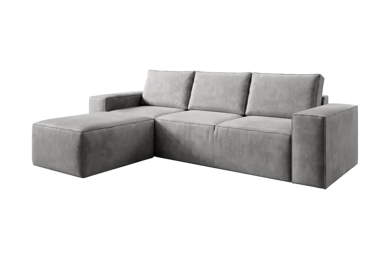 Kamli Bäddsoffa m. Divan med Förvaring - Ljusgrå - Möbler - Vardagsrum - Bäddsoffor