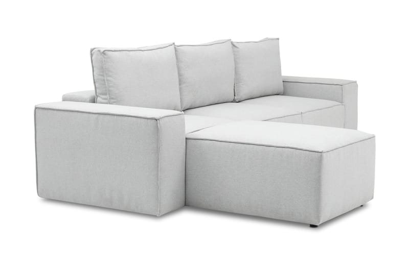 Kamli Bäddsoffa m. Divan med Förvaring - Ljusgrå - Möbler - Vardagsrum - Bäddsoffor