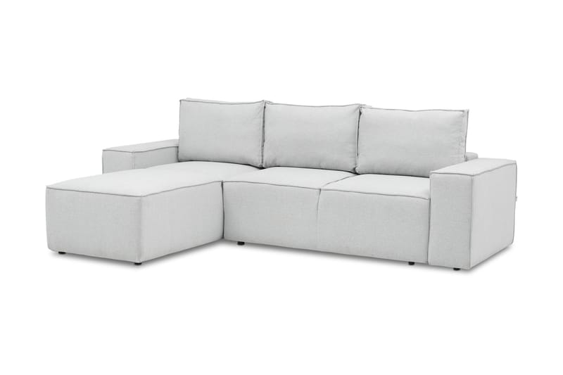 Kamli Bäddsoffa m. Divan med Förvaring - Ljusgrå - Möbler - Vardagsrum - Bäddsoffor