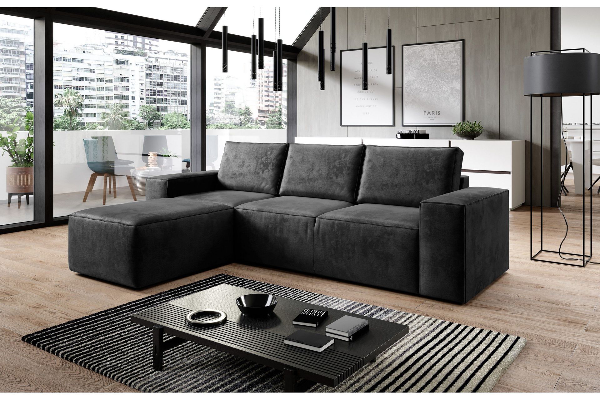 Kamli B&auml;ddsoffa m. Divan med F&ouml;rvaring - M&ouml;rkgr&aring;