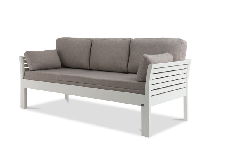 KANERVA Bäddsoffa Ram 200 cm Vit - Möbler - Vardagsrum - Bäddsoffor