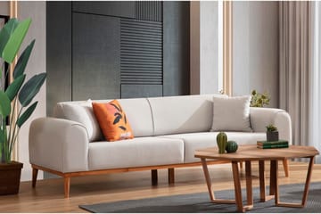 Kapri Bäddsoffa 4-sits - Creme - Möbler - Vardagsrum - Bäddsoffor - 4-sits bäddsoffa