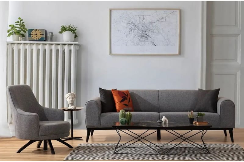 Kapri Bäddsoffa 4-sits - Ljusgrå - Möbler - Vardagsrum - Bäddsoffor - 4-sits bäddsoffa