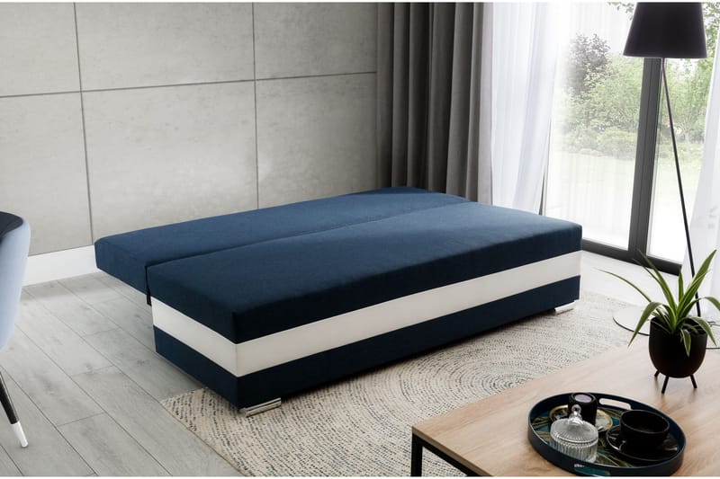 Karolez Bäddsoffa - Blå/Vit - Möbler - Vardagsrum - Bäddsoffor