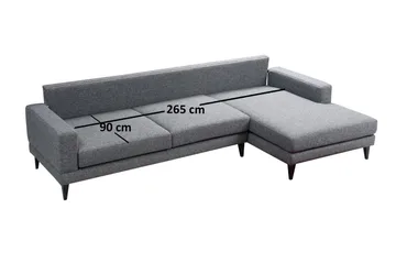 Katilaya Bäddsoffa med Divan Höger - Grå - Möbler - Vardagsrum - Bäddsoffor