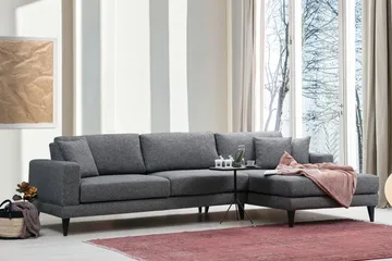 Katilaya Bäddsoffa med Divan Höger - Grå - Möbler - Vardagsrum - Bäddsoffor