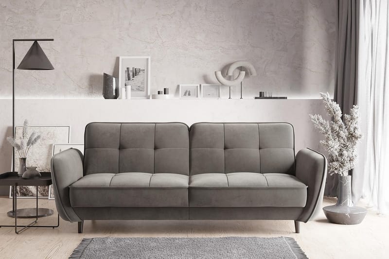 Katsuya Bäddsoffa 3-sits - Grå - Möbler - Vardagsrum - Bäddsoffor