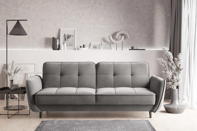 Katsuya Bäddsoffa 3-sits - Grå - Möbler - Vardagsrum - Bäddsoffor