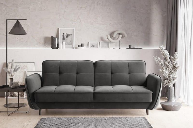 Katsuya Bäddsoffa 3-sits - Grå - Möbler - Vardagsrum - Bäddsoffor