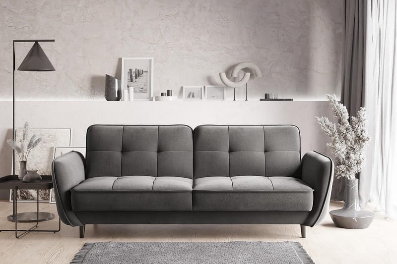 Katsuya Bäddsoffa 3-sits - Grå - Möbler - Vardagsrum - Bäddsoffor