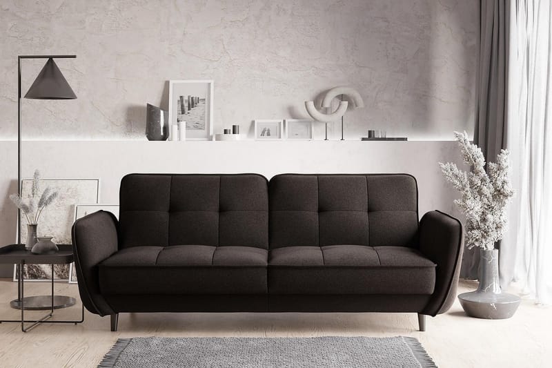 Katsuya Bäddsoffa 3-sits - Mörkbrun - Möbler - Vardagsrum - Bäddsoffor