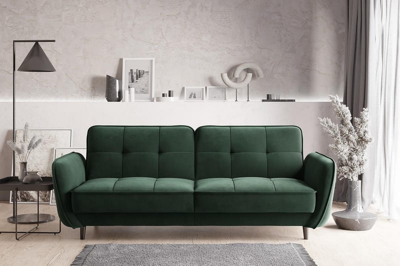 Katsuya Bäddsoffa 3-sits - Mörkgrön - Möbler - Vardagsrum - Bäddsoffor