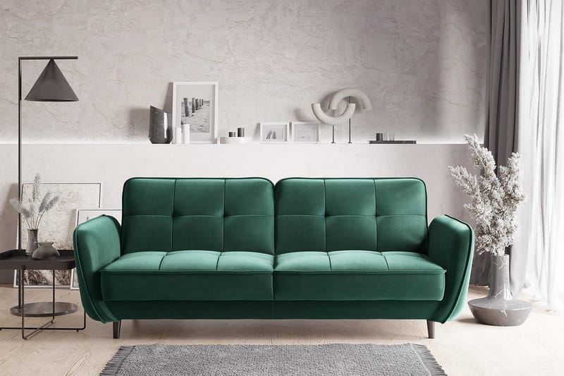 Katsuya Bäddsoffa 3-sits - Mörkgrön - Möbler - Vardagsrum - Bäddsoffor