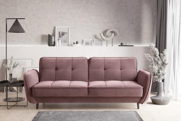 Katsuya Bäddsoffa 3-sits - Rosa - Möbler - Vardagsrum - Bäddsoffor