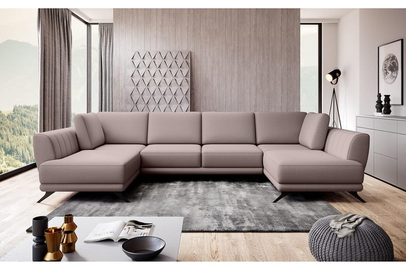 Katun Bäddsoffa Dubbelschäslong - Beige - Möbler - Vardagsrum - Bäddsoffor - U bäddsoffa