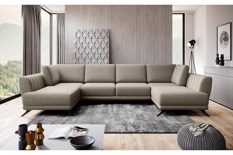 Katun Bäddsoffa Dubbelschäslong - Beige - Möbler - Vardagsrum - Bäddsoffor - U bäddsoffa