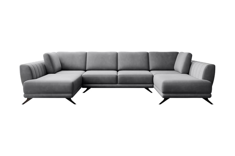 Katun Bäddsoffa Dubbelschäslong - Grå - Möbler - Vardagsrum - Bäddsoffor - U bäddsoffa