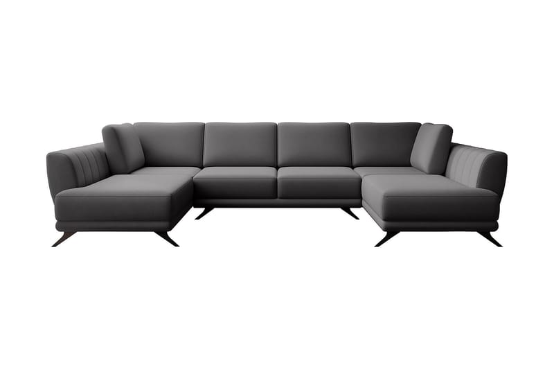 Katun Bäddsoffa Dubbelschäslong - Grå - Möbler - Vardagsrum - Bäddsoffor - U bäddsoffa