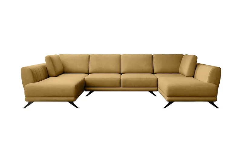 Katun Bäddsoffa Dubbelschäslong - Gul - Möbler - Vardagsrum - Bäddsoffor - U bäddsoffa