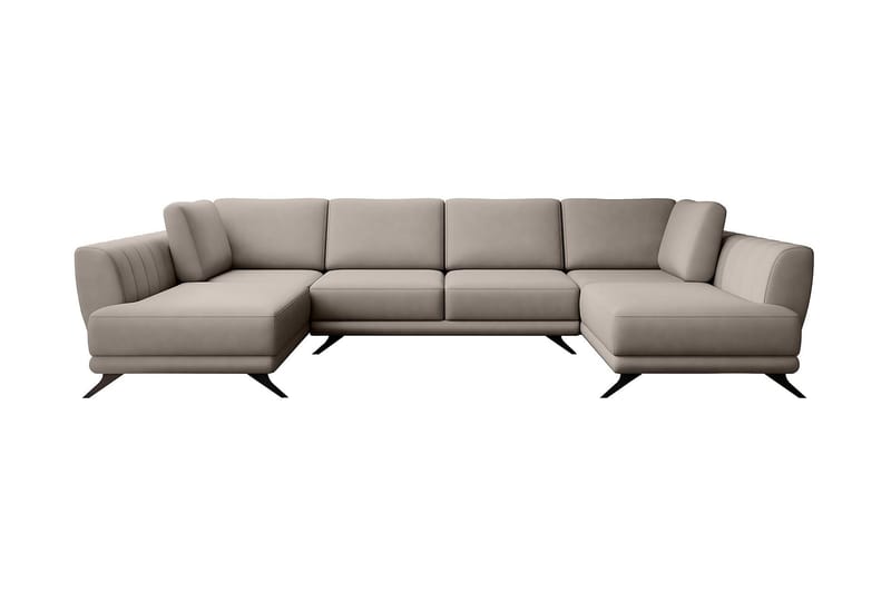 Katun Bäddsoffa Dubbelschäslong - Ljusbeige - Möbler - Vardagsrum - Bäddsoffor - U bäddsoffa
