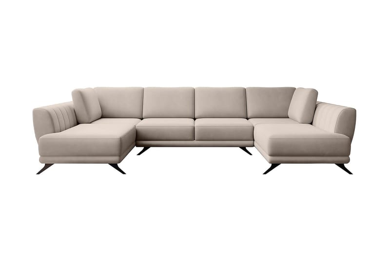 Katun Bäddsoffa Dubbelschäslong - Ljusbeige - Möbler - Vardagsrum - Bäddsoffor - U bäddsoffa