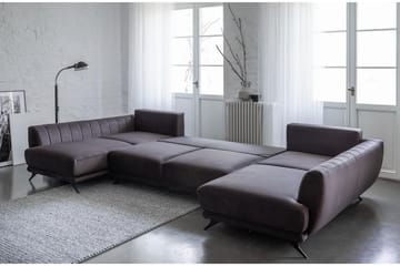 Katun Bäddsoffa Dubbelschäslong - Ljusgrå - Möbler - Vardagsrum - Bäddsoffor - U bäddsoffa