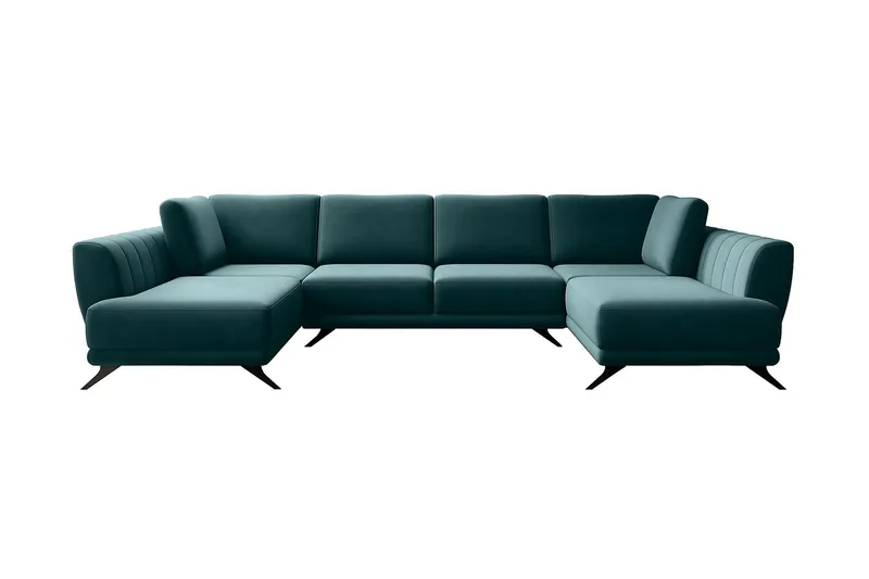 Katun Bäddsoffa Dubbelschäslong - Mörkgrön - Möbler - Vardagsrum - Bäddsoffor - U bäddsoffa